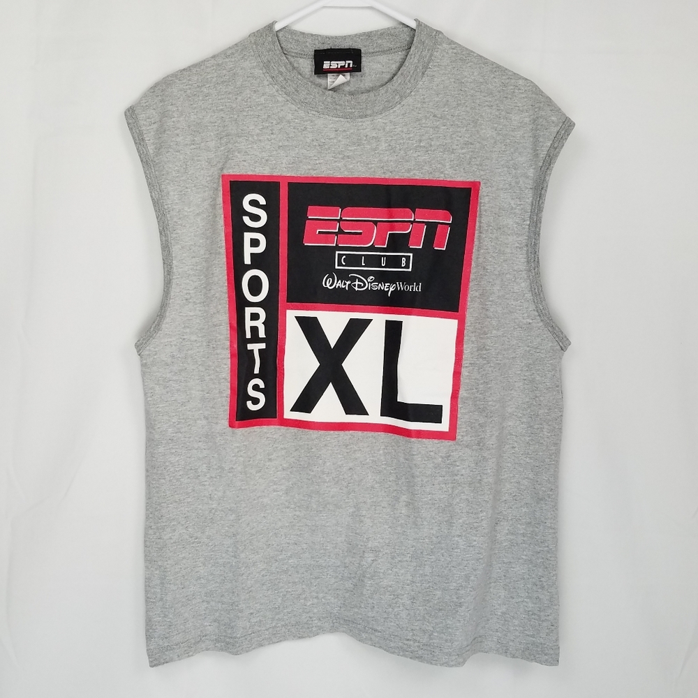 Mens Large ESPN Sports Club Spellout Walt Disney